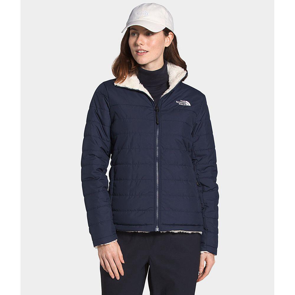 The North Face Mossbud Reversible Γυναικεια Σακάκι - Σκουρο Μπλε / Ασπρα (WPET54106)